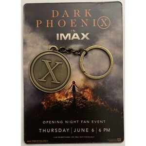 Marvel X-Men Dark Phoenix Keychain Unisex OS Bronze New IMAX Fan Event Promo